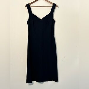 S.L. Fashions Black Sleeveless Sheath Dress Size 14